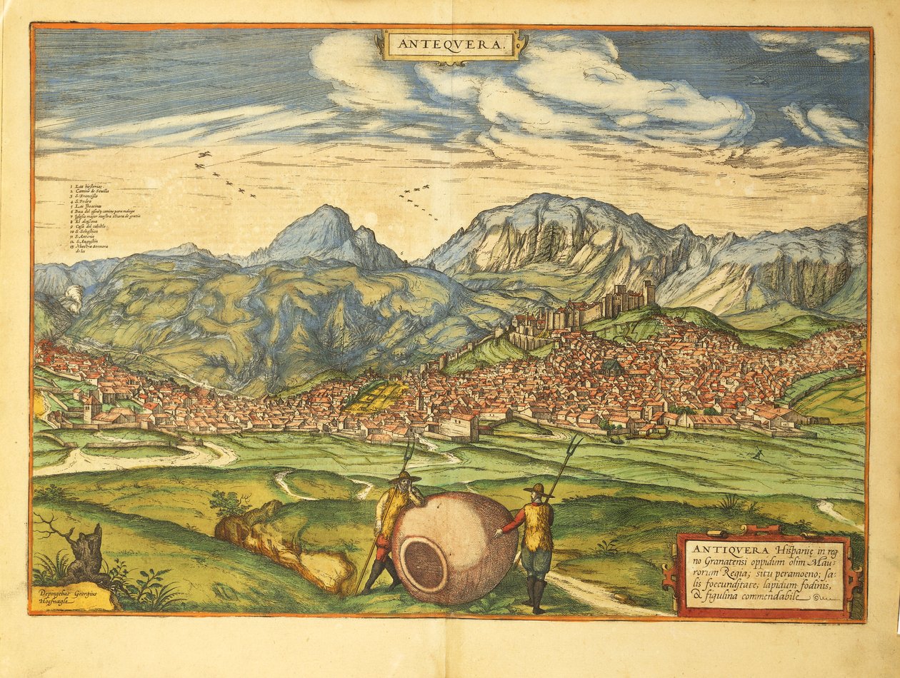 Karte von Antequera aus 