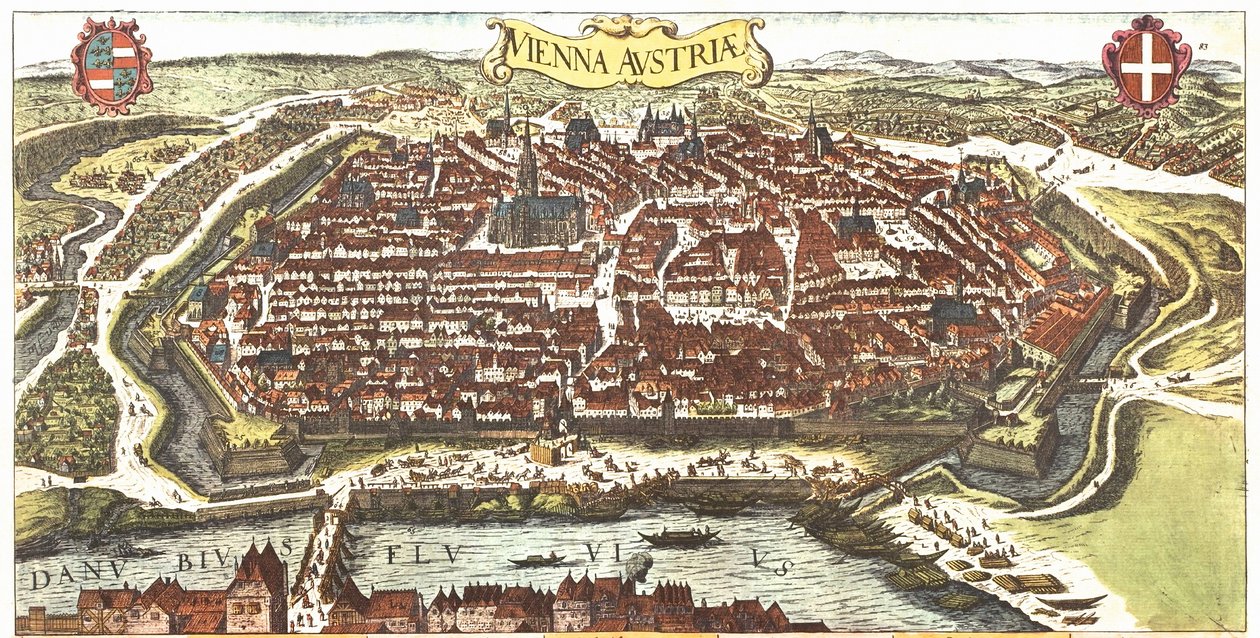 Wien, Österreich von Georg and Hogenberg Franz (1535 90) Braun