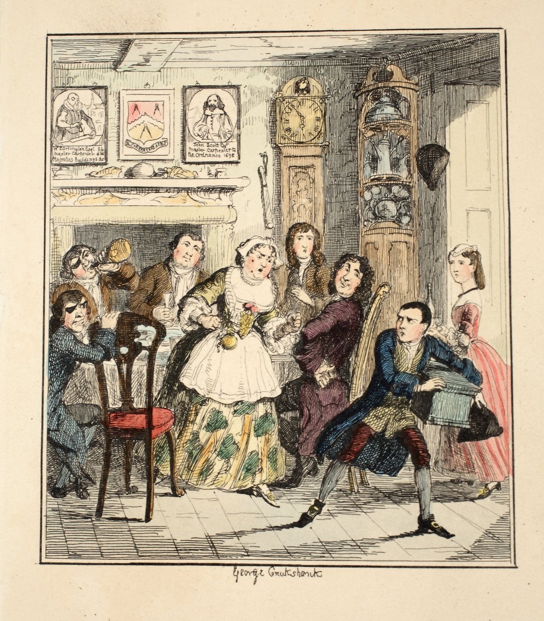 Möge ich verflucht sein, murmelte Jack Sheppard, wenn ich jemals wieder versuche, ehrlich zu sein, Illustration aus Jack Sheppard: Eine Romanze von William Harrison Ainsworth von George Cruikshank
