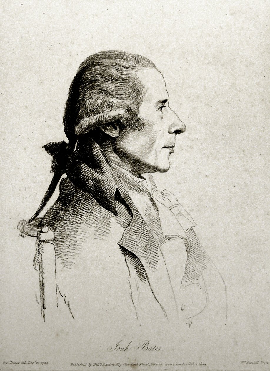 Joah Bates, graviert von William Daniell, 1809 von George Dance