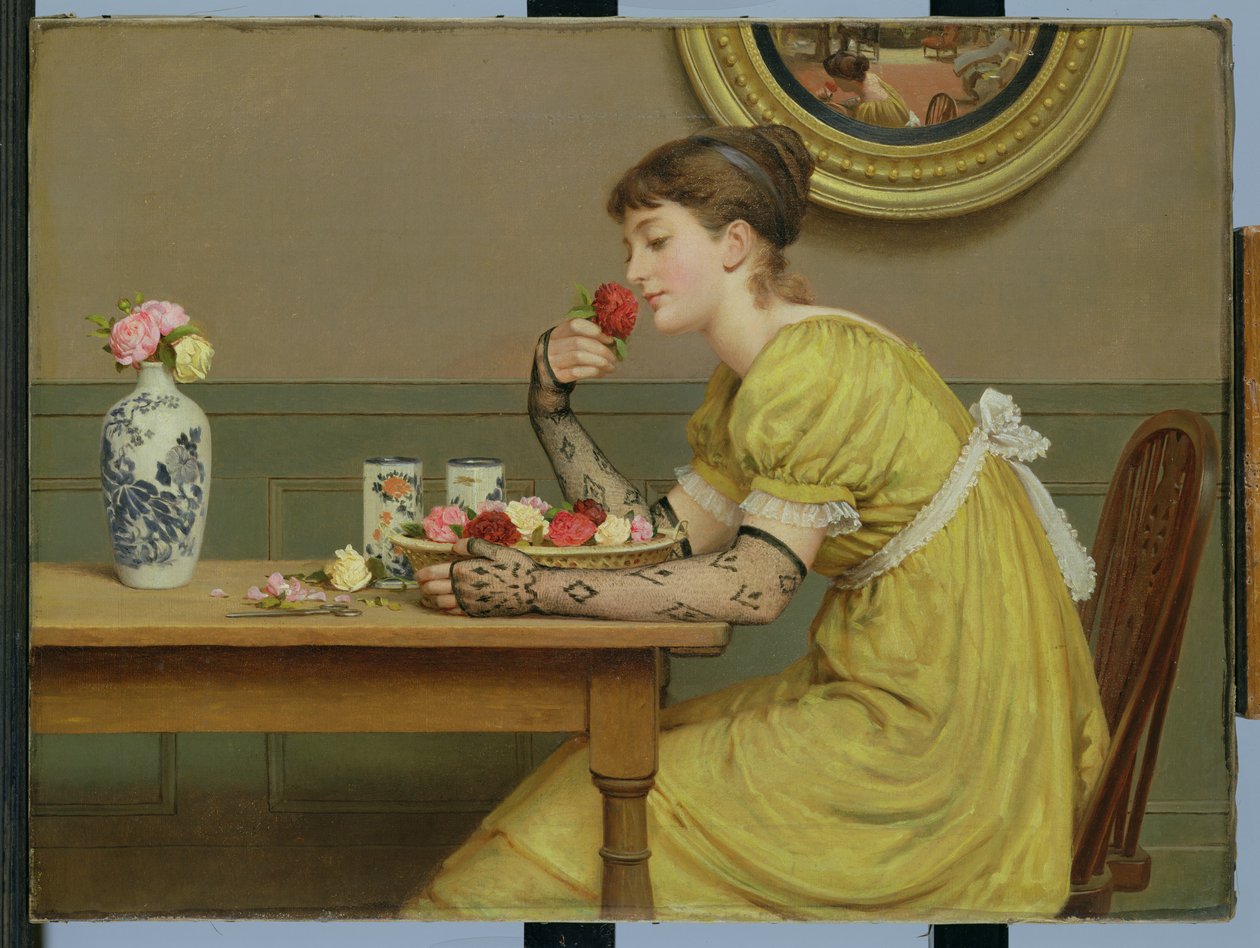 Rosen von George Dunlop Leslie: hochwertiger Kunstdruck