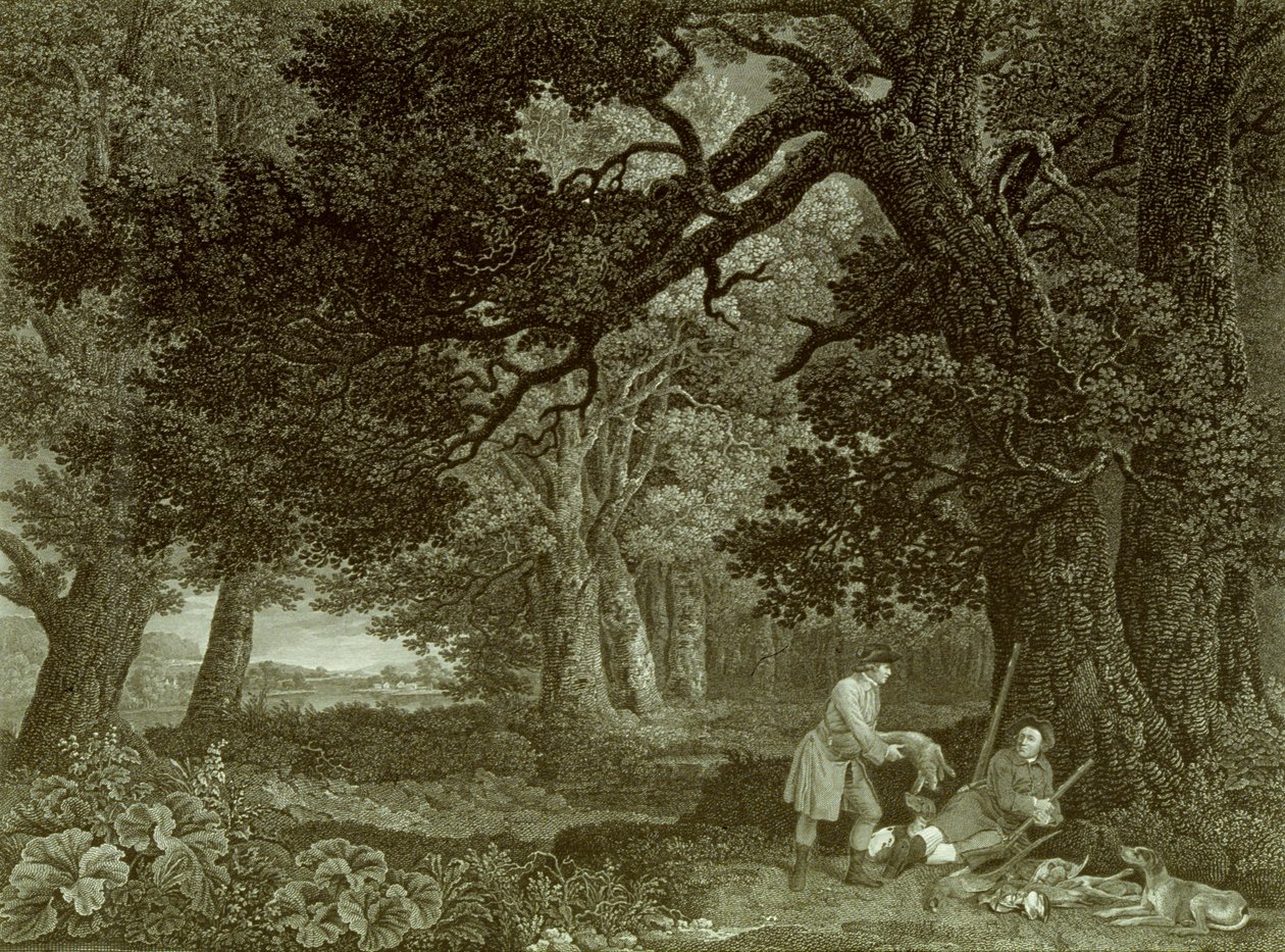 Eine Ruhe nach dem Schießen, Platte 4 von George (after) Stubbs