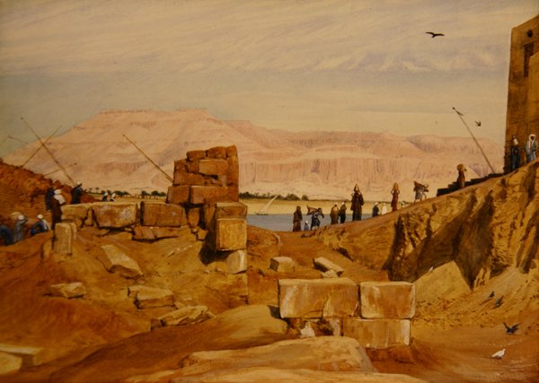 Figuren bei der Arbeit, Luxor von George 9th Earl of Carlisle Howard