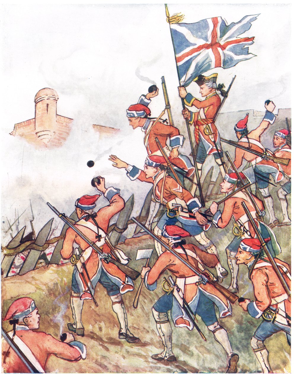 Die britischen Grenadiere, Illustration aus 