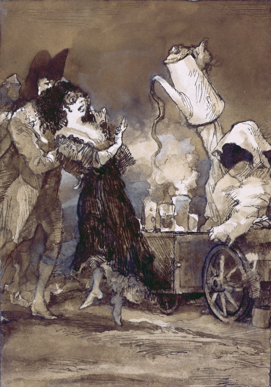Cafe con leche caliente (nach Goya) von George Adamson