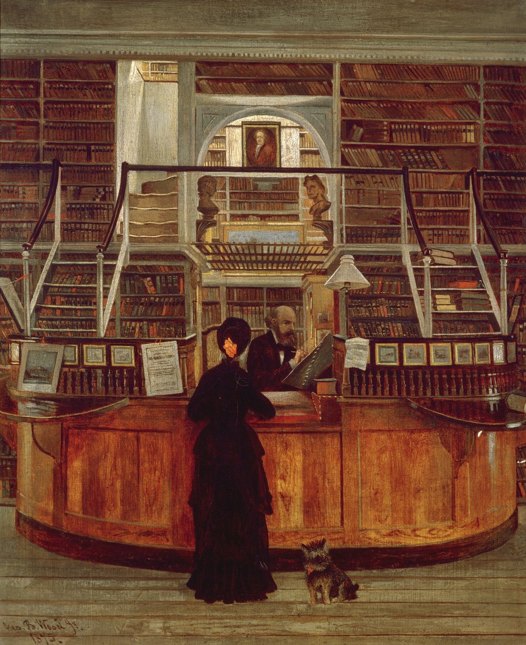 Philadelphia Bibliothek, 1875 von George Bacon Wood