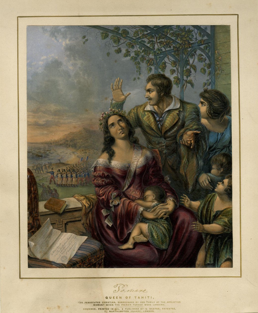 Pomare, Königin von Tahiti, die verfolgte Christin von George Baxter
