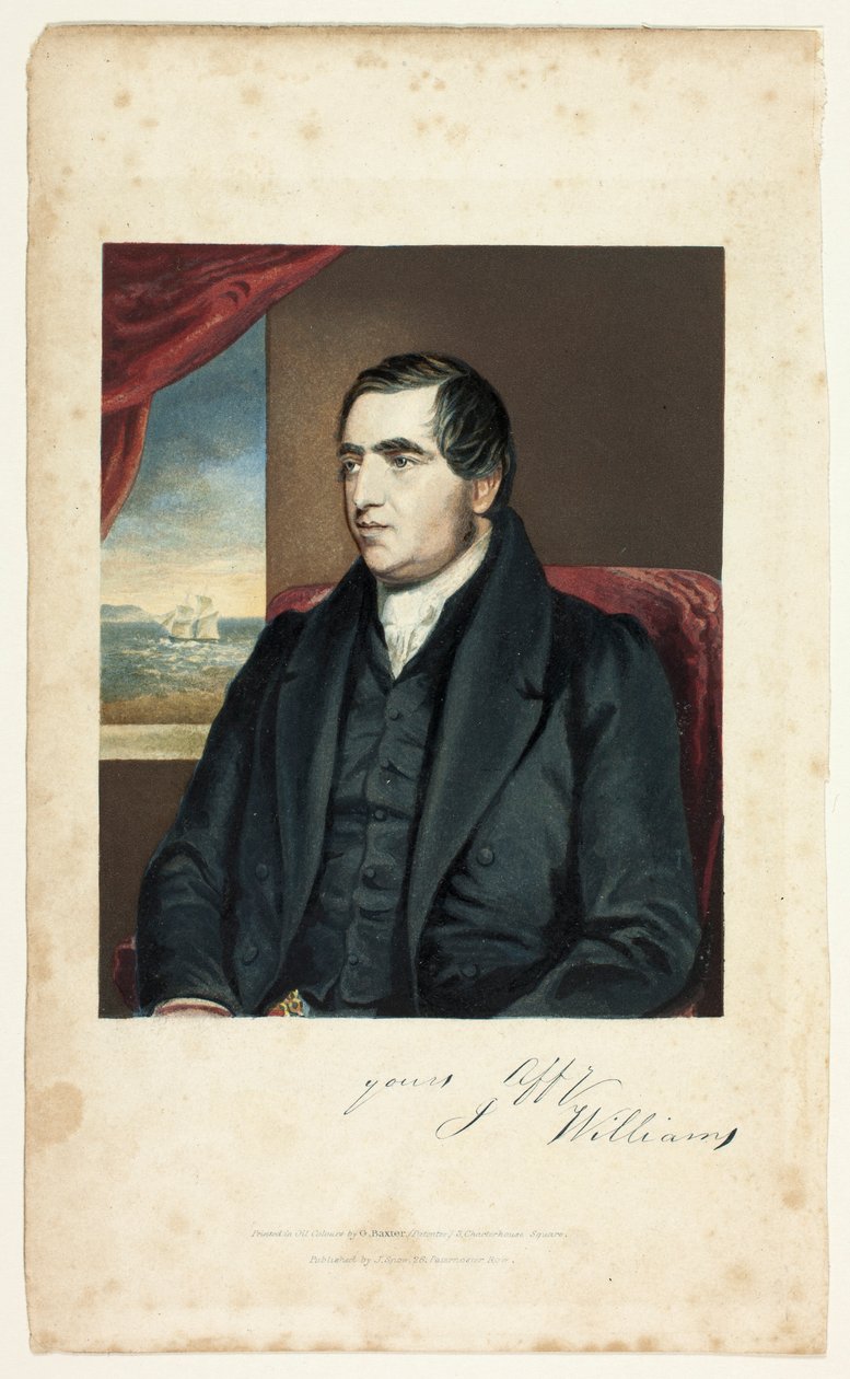 Pfarrer John Williams von George Baxter
