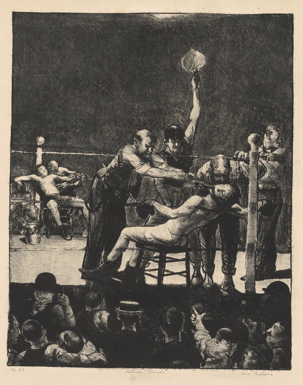 Zwischen den Runden, Klein, Zweiter Stein von George Bellows