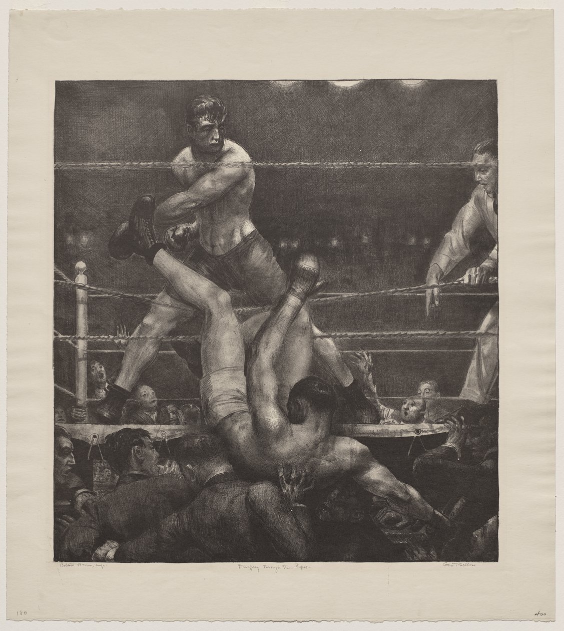 Dempsey durch die Seile von George Bellows