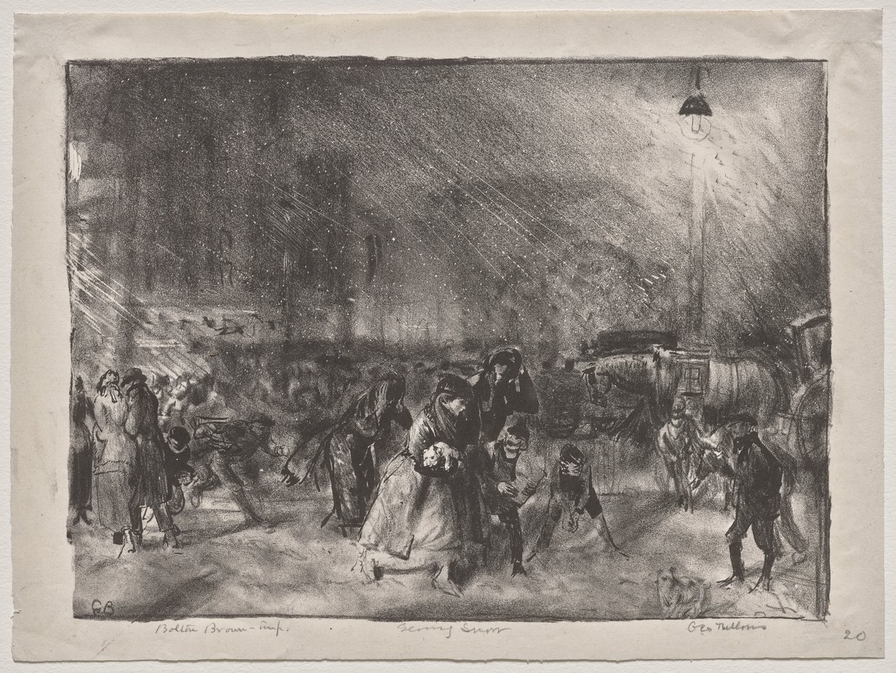 Abendschnee von George Bellows