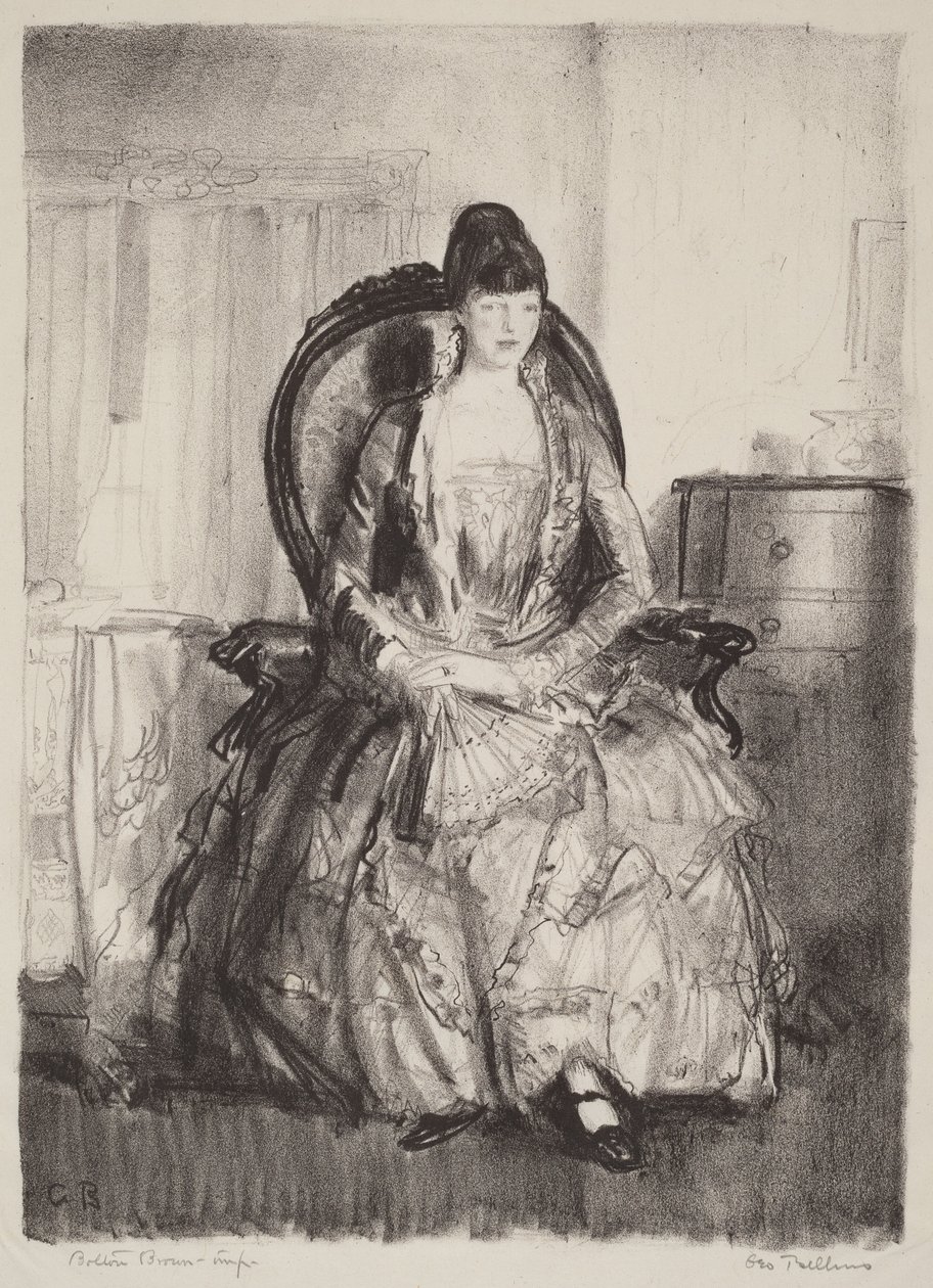 Dame mit Fächer von George Bellows