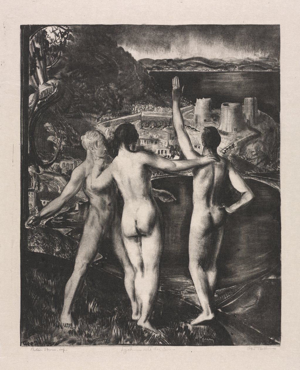 Lychnis und ihre Söhne von George Bellows