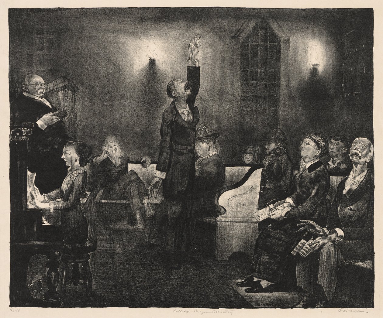 Gebetstreffen, Zweiter Stein von George Bellows