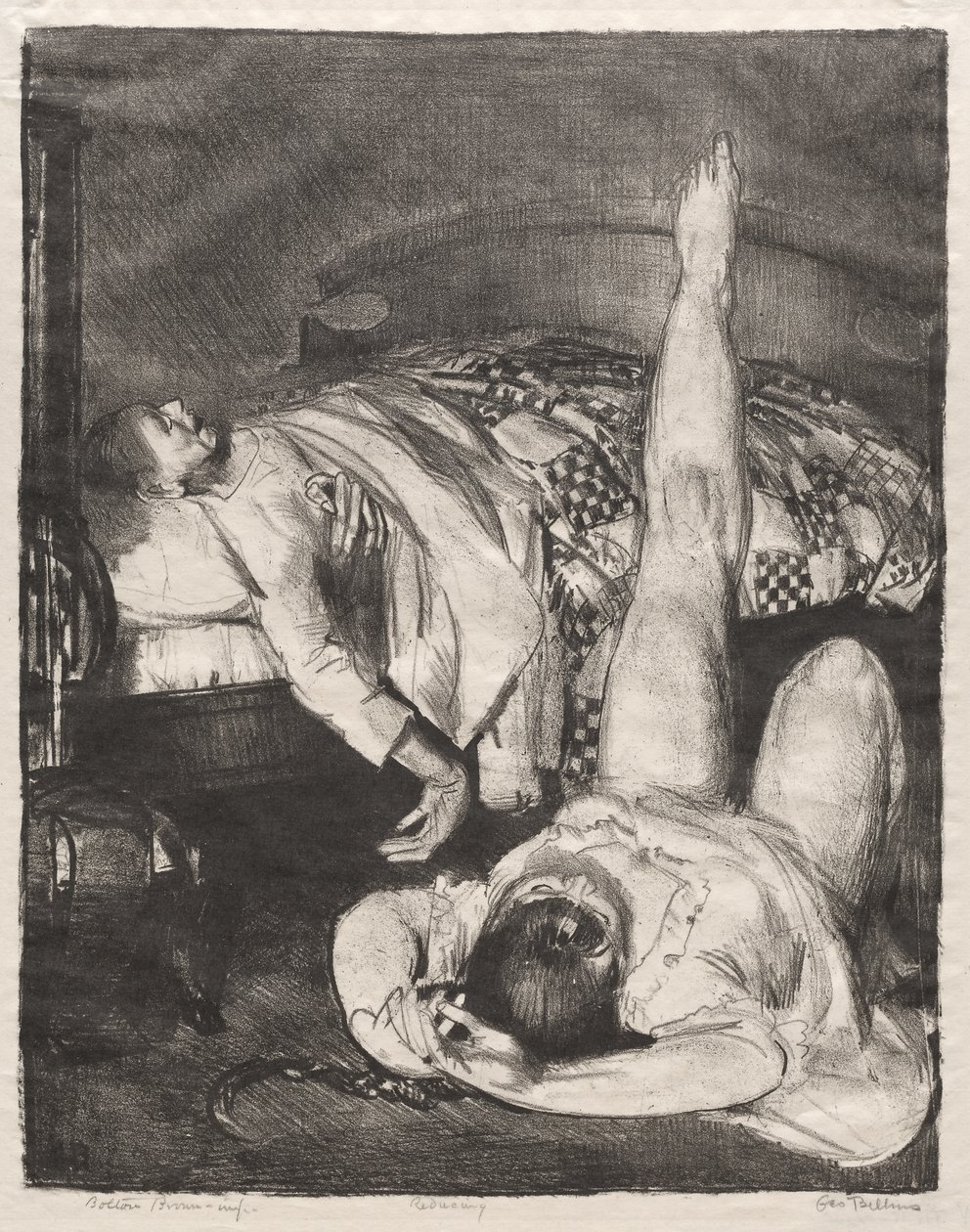 Gewichtsabnahme, klein, dritter Stein von George Bellows