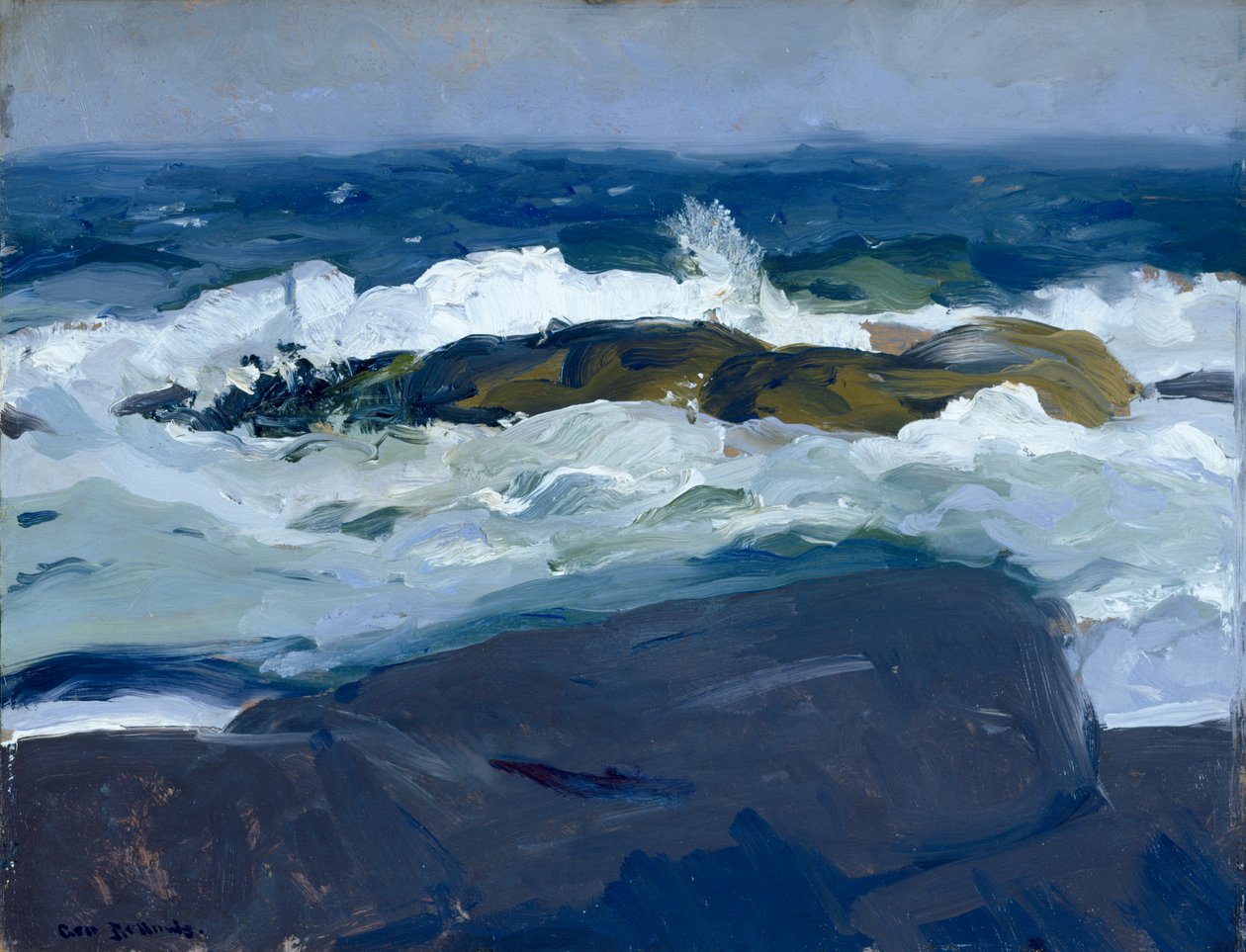 Felsriff, Maine von George Bellows