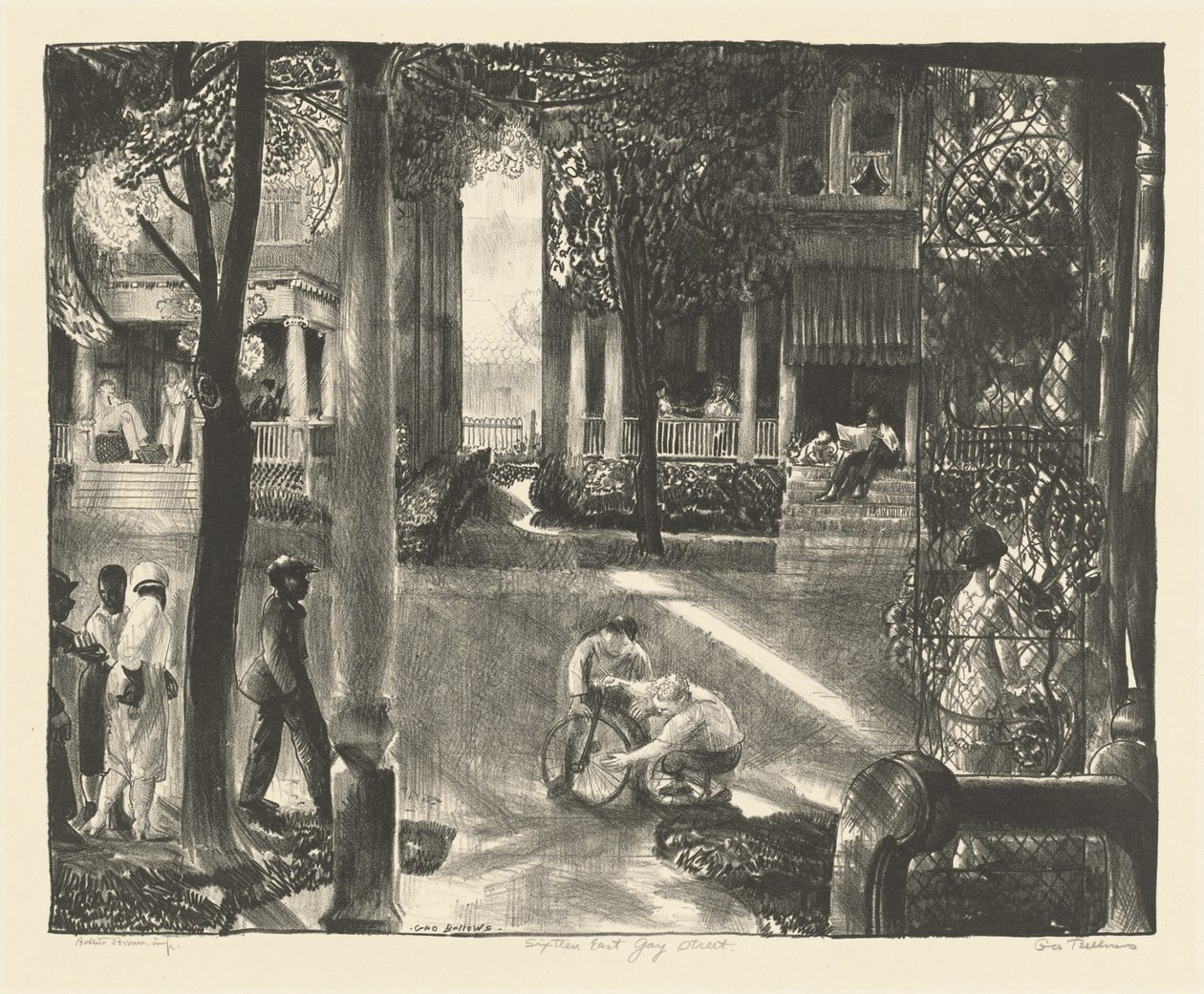 Sixteen East Gay Street von George Bellows