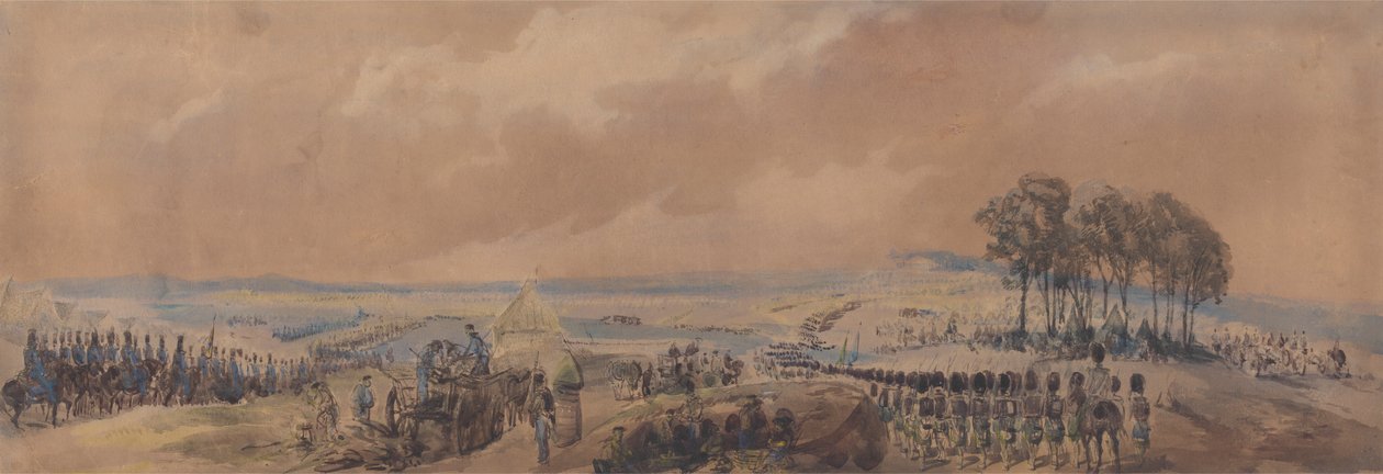 Truppen kehren ins Lager in Chobham zurück von George Bryant Campion