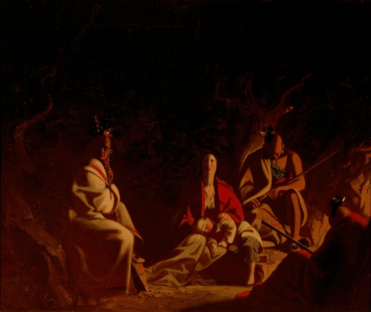 Von Indianern gefangen von George Caleb Bingham