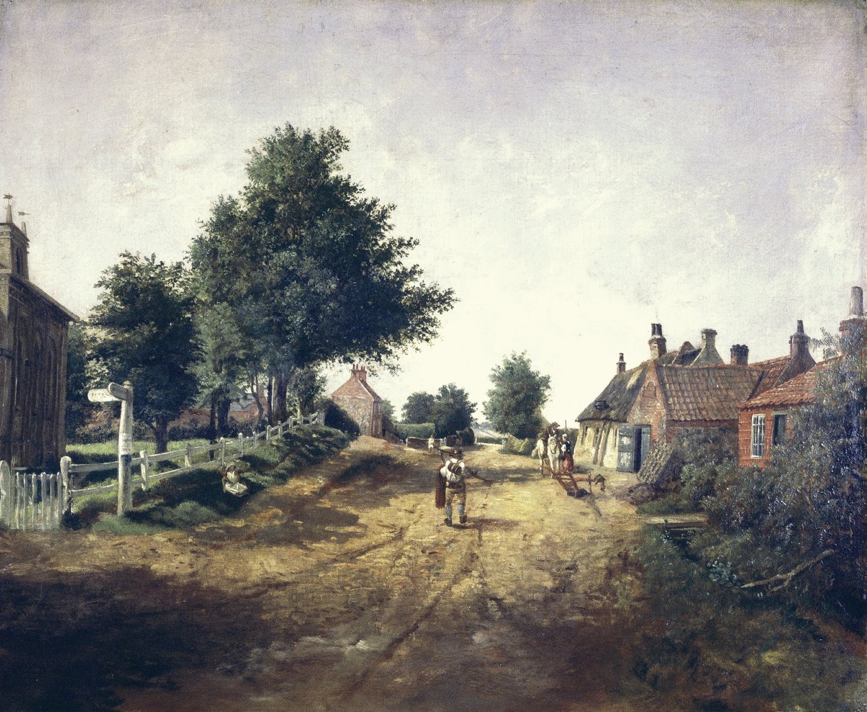 Hollym Village, Holderness, ca. 1885 von George Cammidge