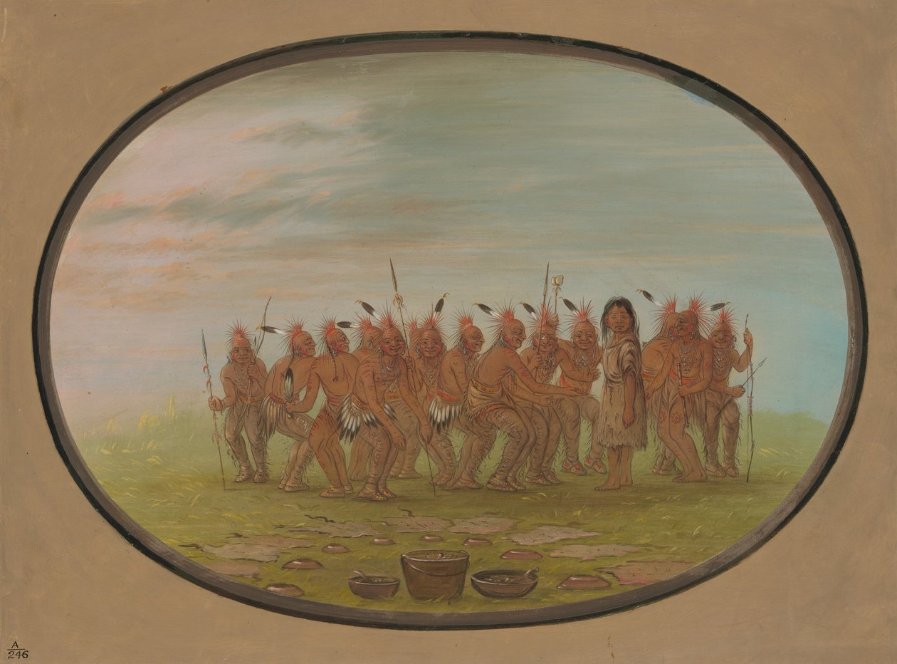 Tanz zum Berdache - Saukie, 1861-1869 von George Catlin