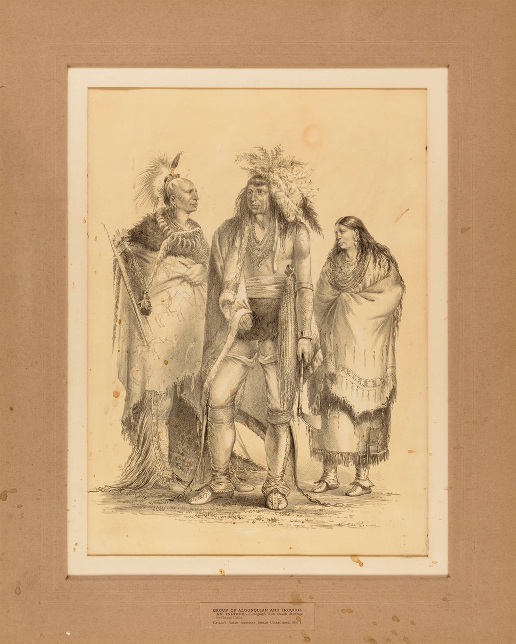 Gruppe von Algonkin und Irokesen Indianer--Nr. 1 von George Catlin