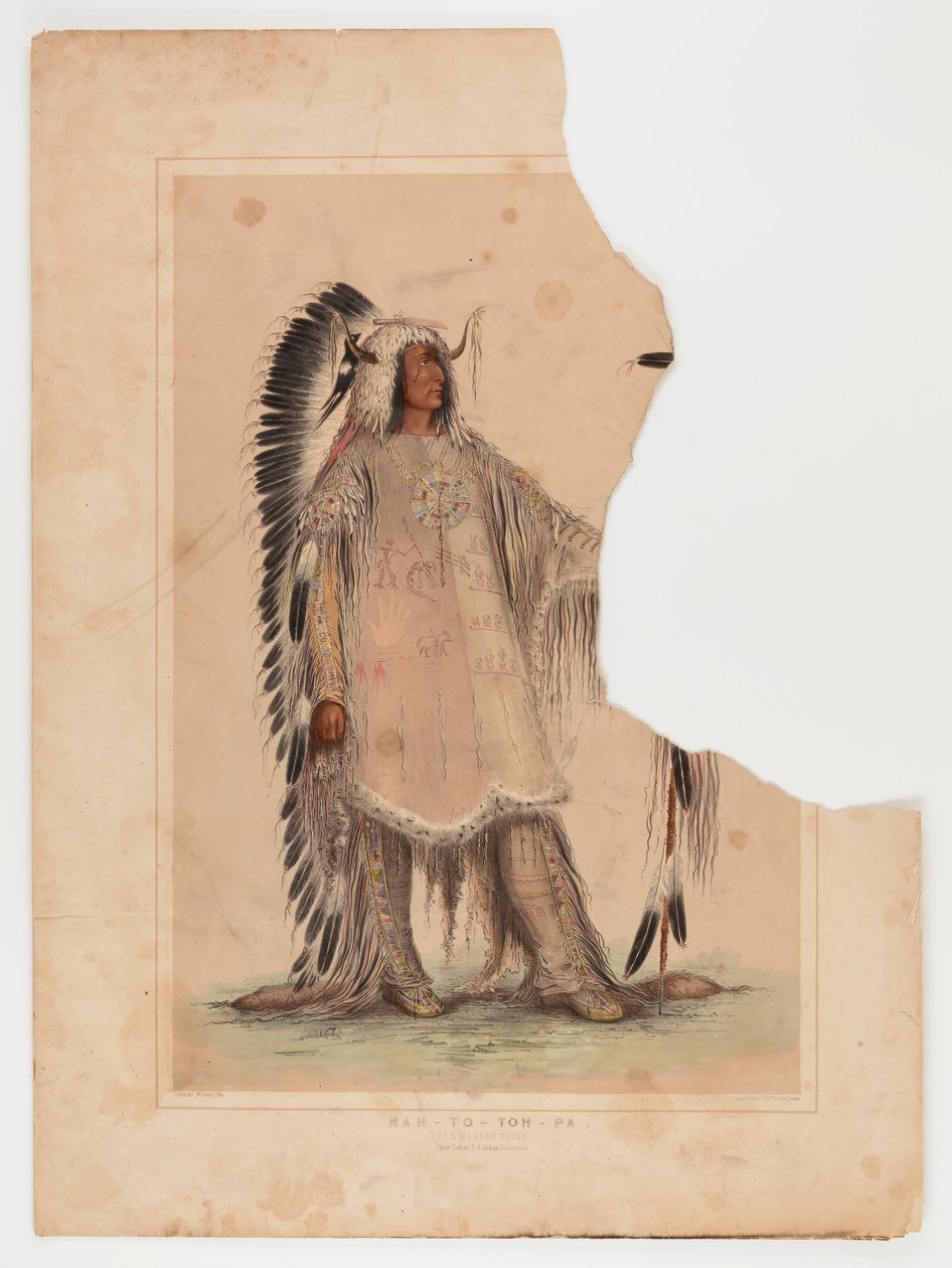 Mah-to-toh-pa, der Mandan-Häuptling von George Catlin