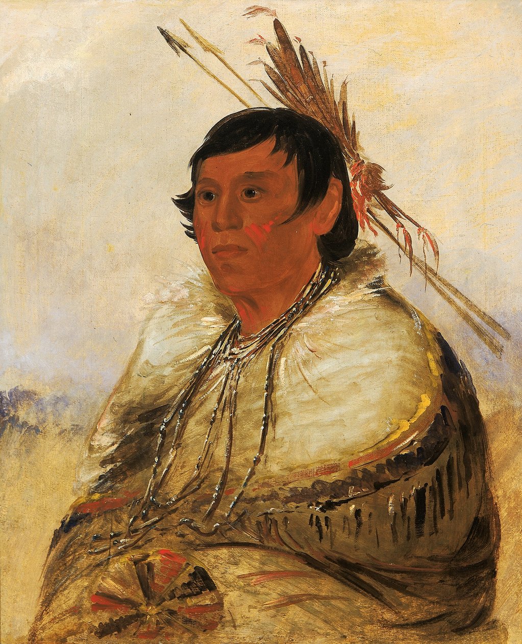 Ni-a-có-mo, Fix mit dem Fuß, ein Tapferer von George Catlin