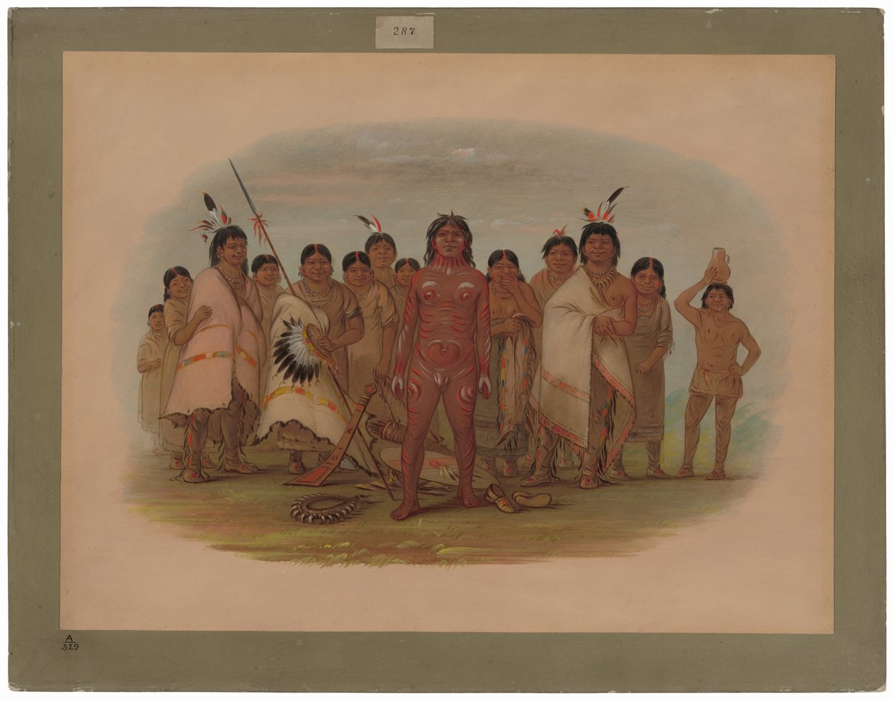 Male mich - Apachee von George Catlin