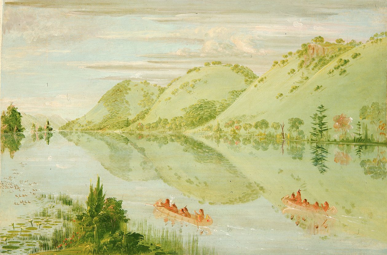Malerische Klippen über Prairie du Chien von George Catlin