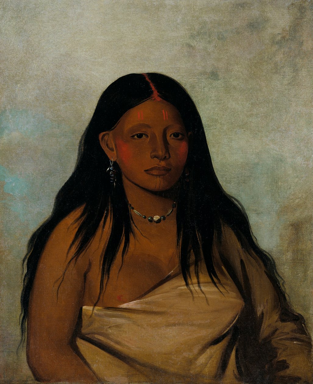 Shé-de-ah, Wilder Salbei, eine Wichita-Frau von George Catlin
