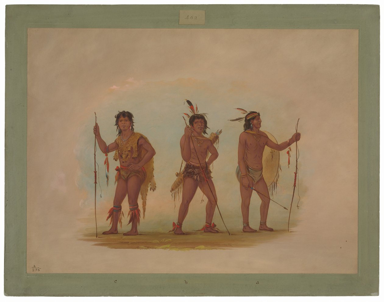 Drei Chaymas-Männer von George Catlin