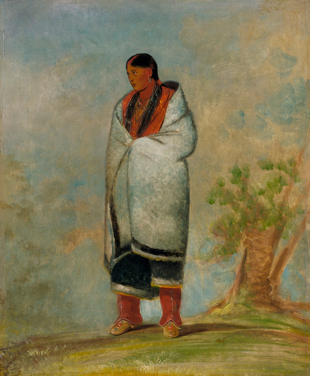 Wa-quóth-e-qua, Die Frau des Bocks, Frau des Wals von George Catlin