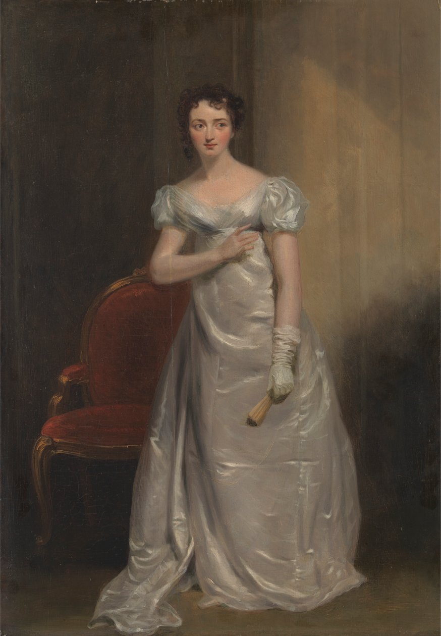 Harriet Smithson als Miss Dorillon, in "Wives as They Were, and Maids as They Are" von Elizabeth Inchbald von George Clint