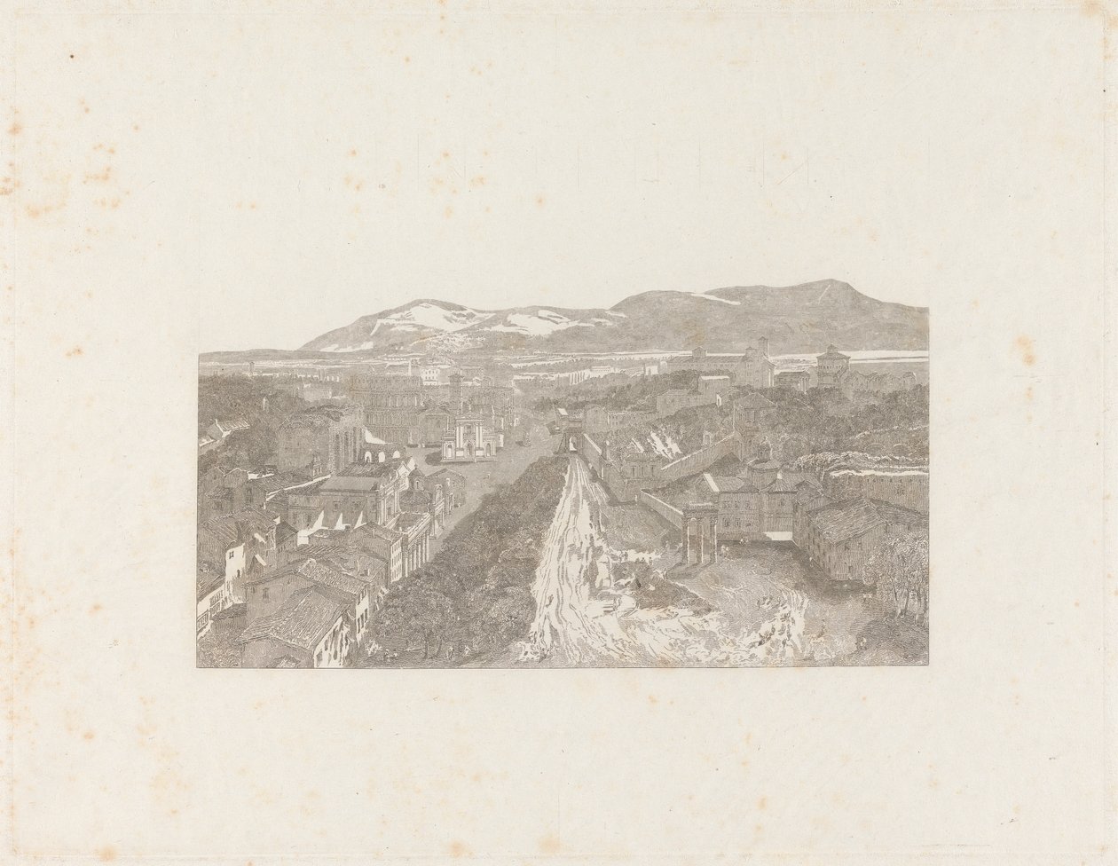 Das Forum Romanum vom Turm des Kapitols von George Cooke