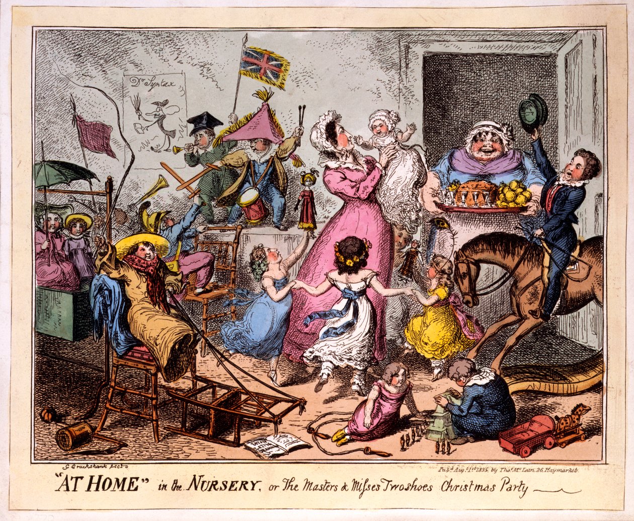 ZU HAUSE im KINDERZIMMER oder Die Meister und Fräulein Zwei Schuhe Weihnachtsfeier von George Cruikshank