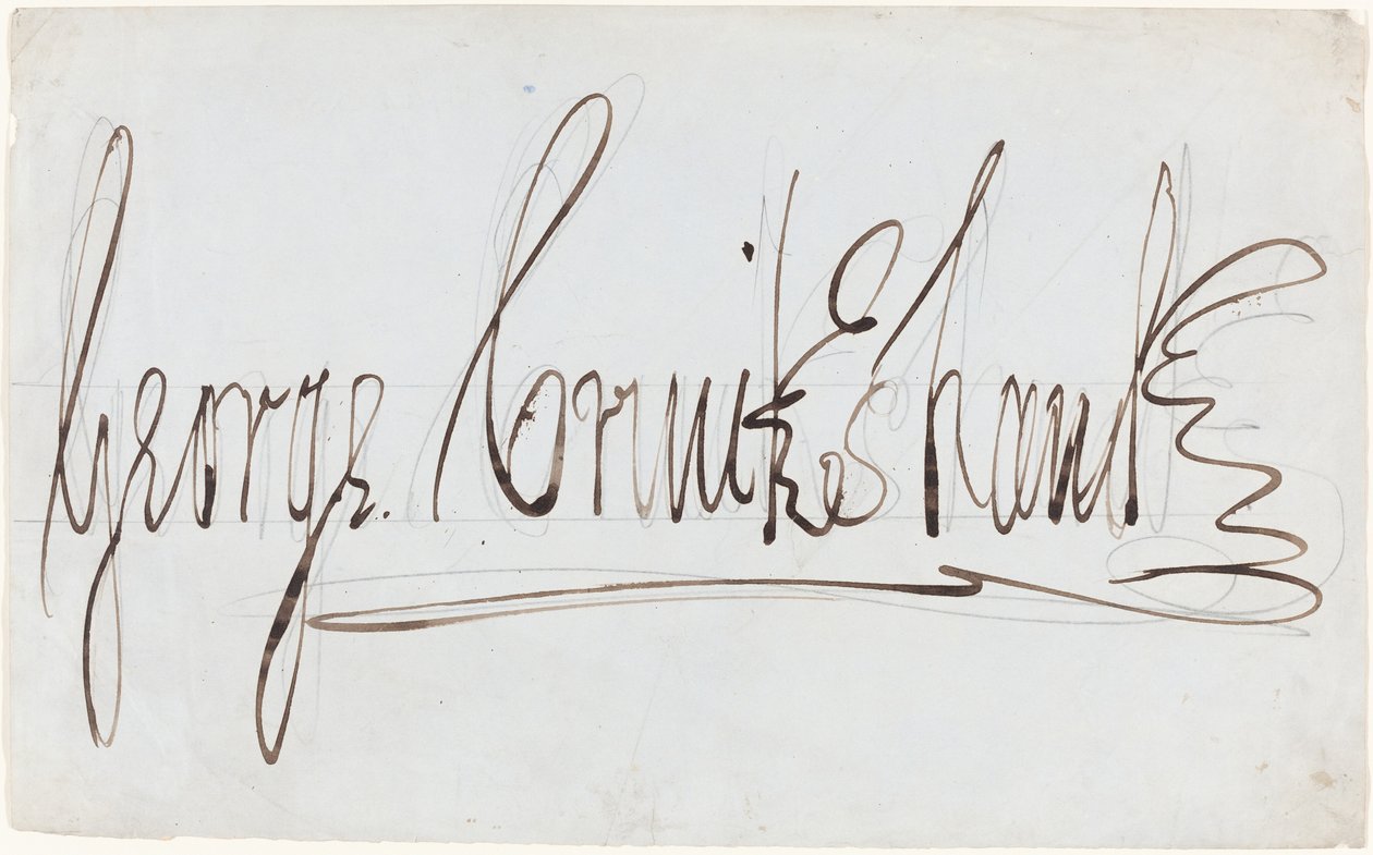 George Cruikshank (dekorative Signatur) von George Cruikshank