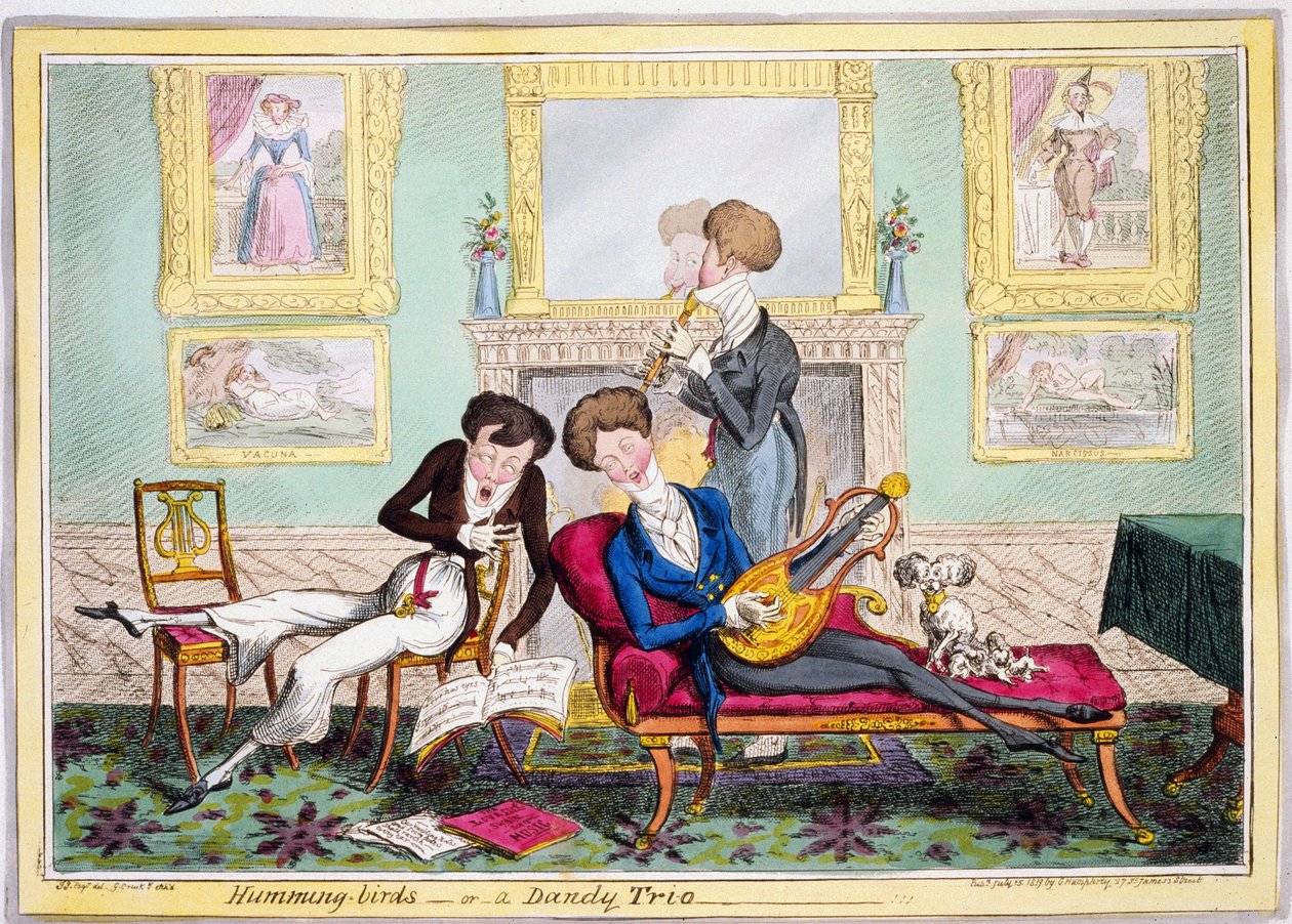 Kolibris, oder ein Dandy-Trio von George Cruikshank