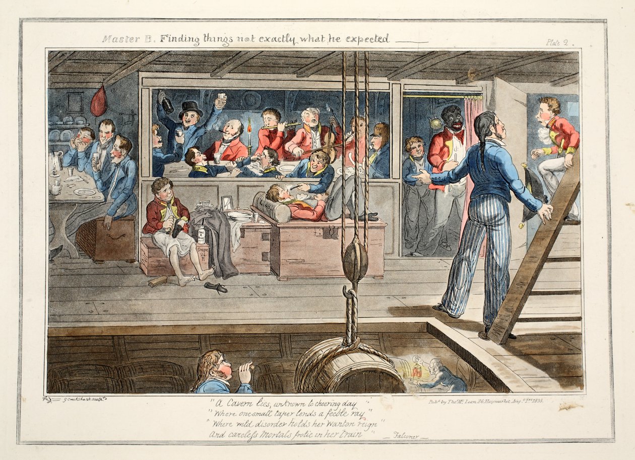 Meister B, findet die Dinge nicht genau so, wie er erwartet hat von George Cruikshank