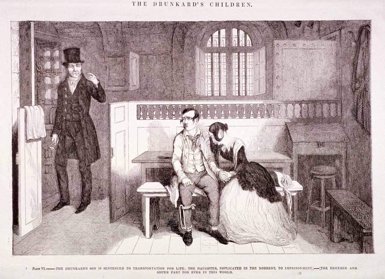 Die Kinder des Betrunkenen von George Cruikshank