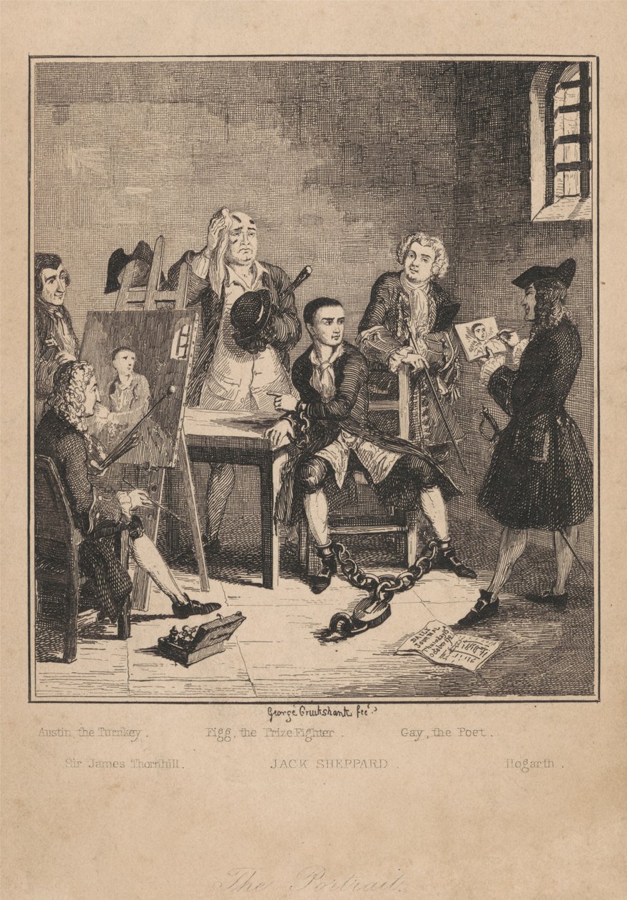 Das Porträt von George Cruikshank