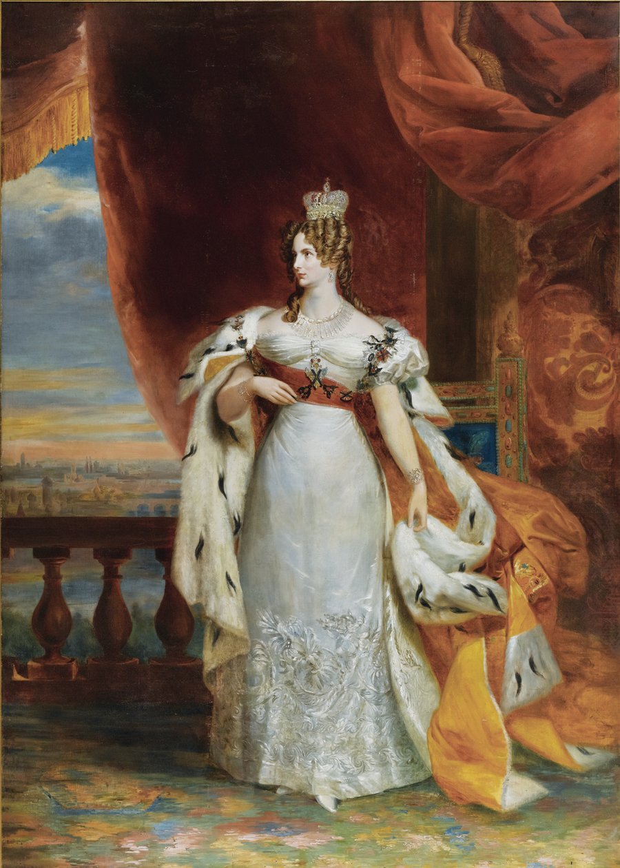 Porträt von Kaiserin Alexandra Fjodorowna Charlotte von Preußen, Ehefrau von Kaiser Nikolaus I., 1798-18 von George Dawe