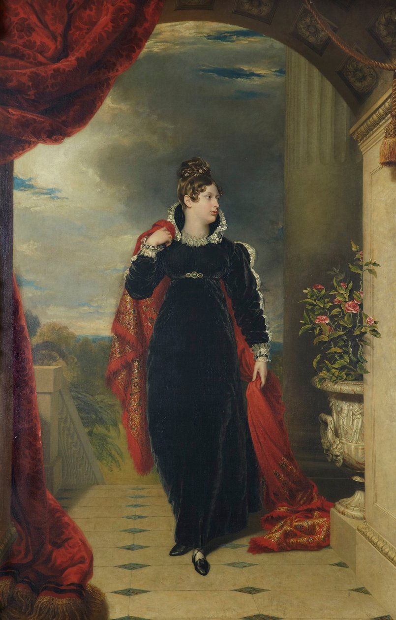 Porträt von Prinzessin Charlotte von Wales 1796-1817, ca. 1816 von George Dawe