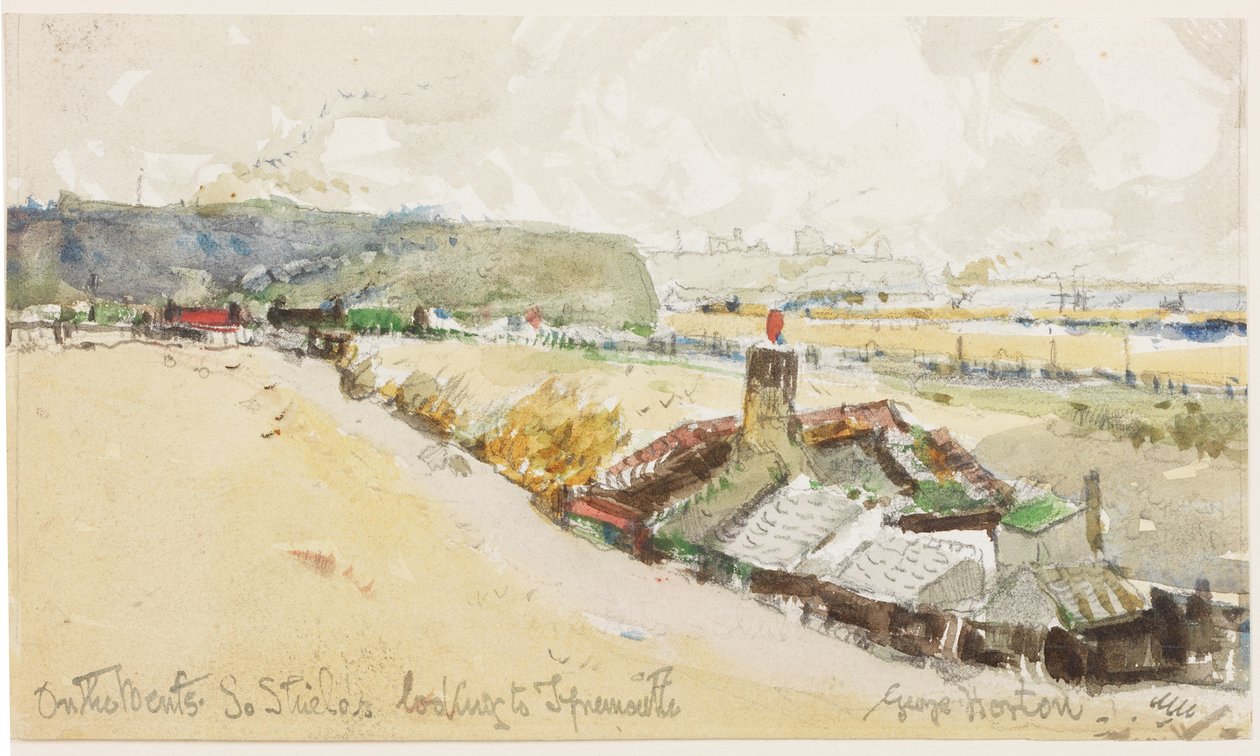 Auf den Bents, South Shields, Blick nach Tynemouth von George Edward Horton