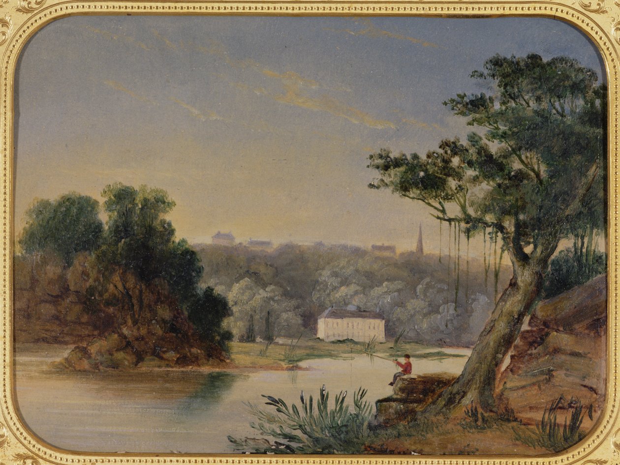 Dan Coopers Haus, Sydney Harbour, 19. Jahrhundert von George Edward Peacock