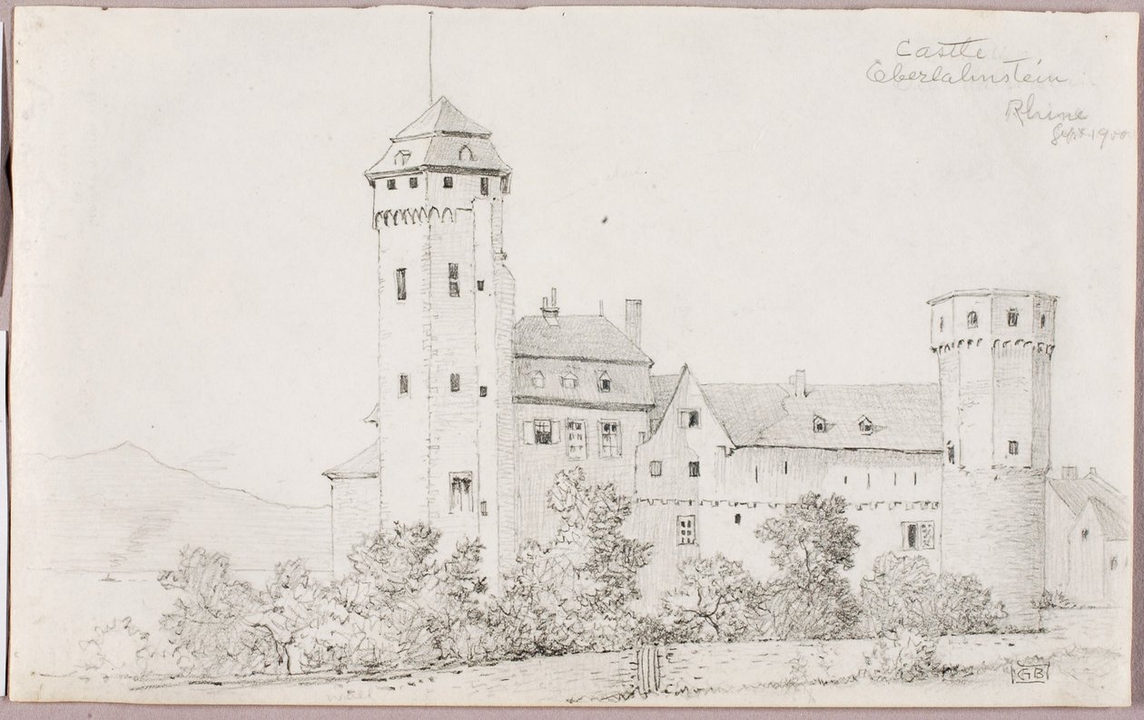 Schloss Oberlahnstein, Rhein von George Elbert Burr
