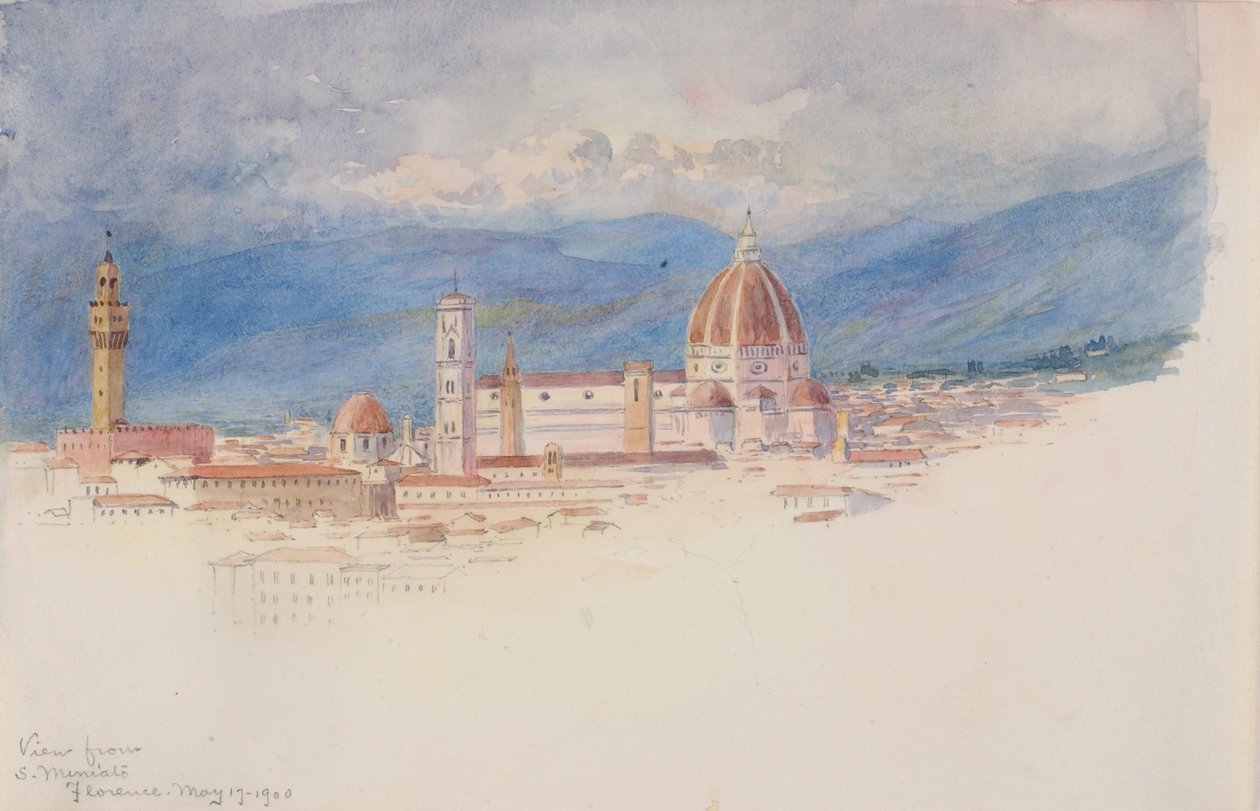 Blick von S. Miniato, Florenz von George Elbert Burr