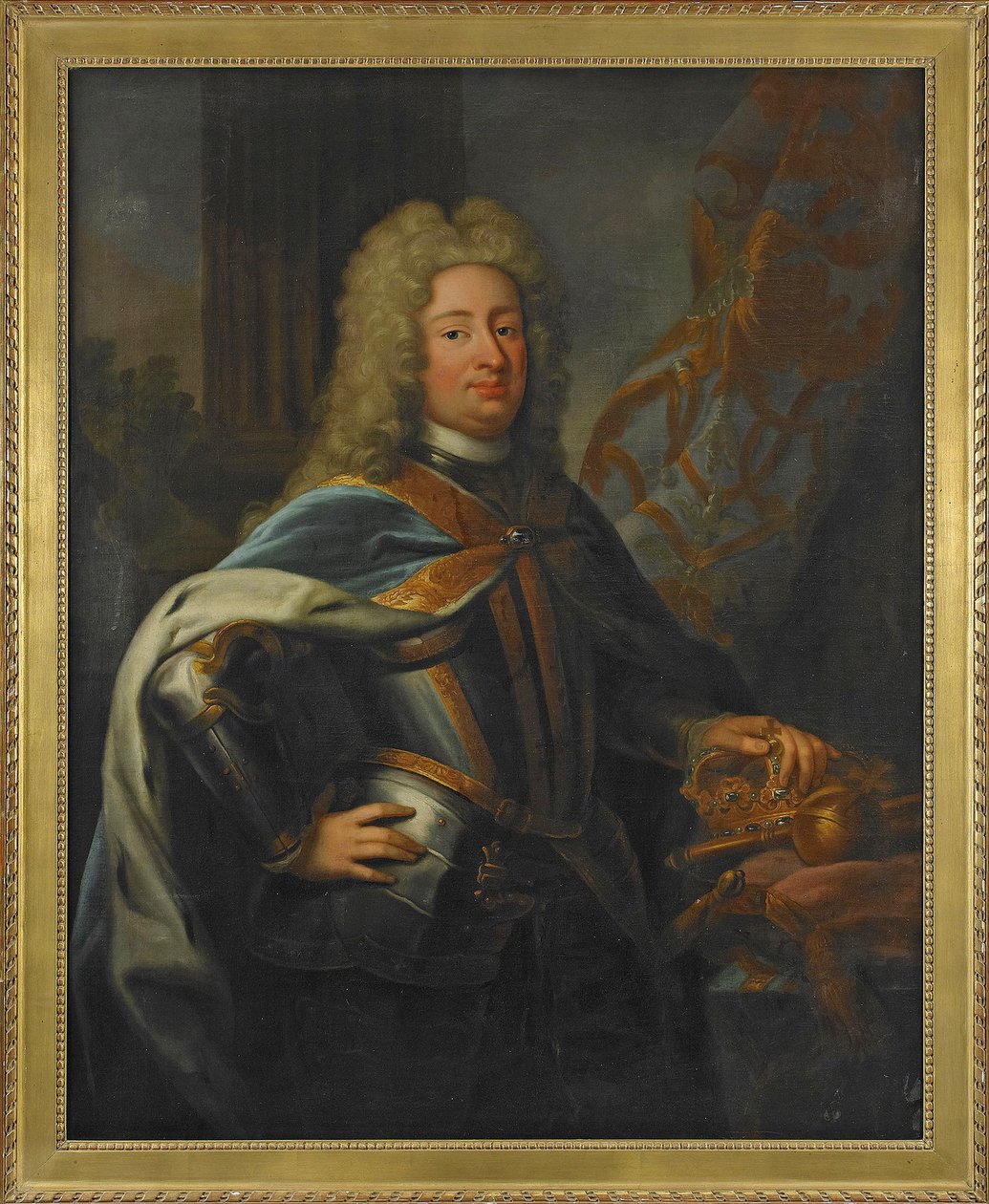 Porträt von Friedrich I., König von Schweden von George Engelhardt Schroeder