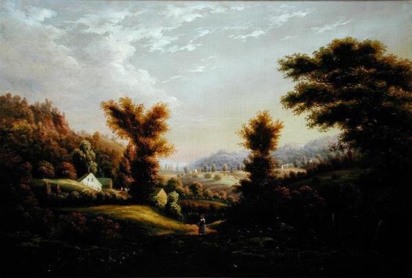 Mädchen auf einem Pfad von George Gunter Hartwick