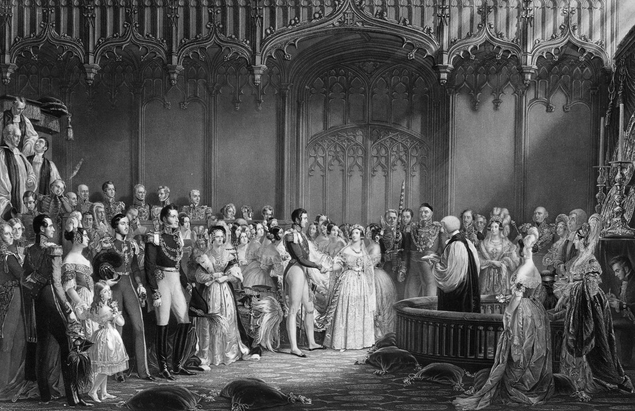 Hochzeit von Königin Victoria (1819-1901) und Prinz Albert (1819-61) im St. James